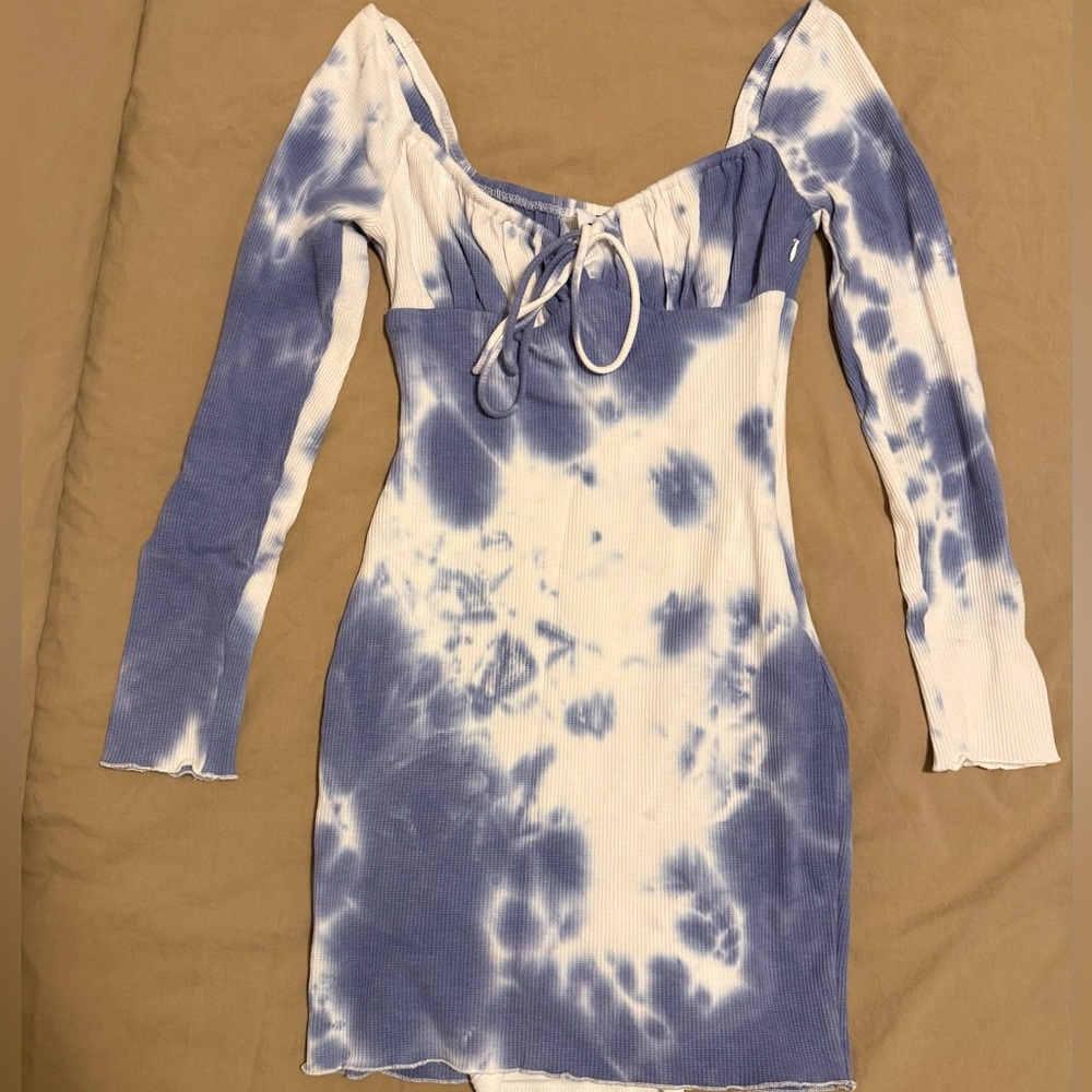 Princess Polly Long Sleeve Tie Dye Mini Dress